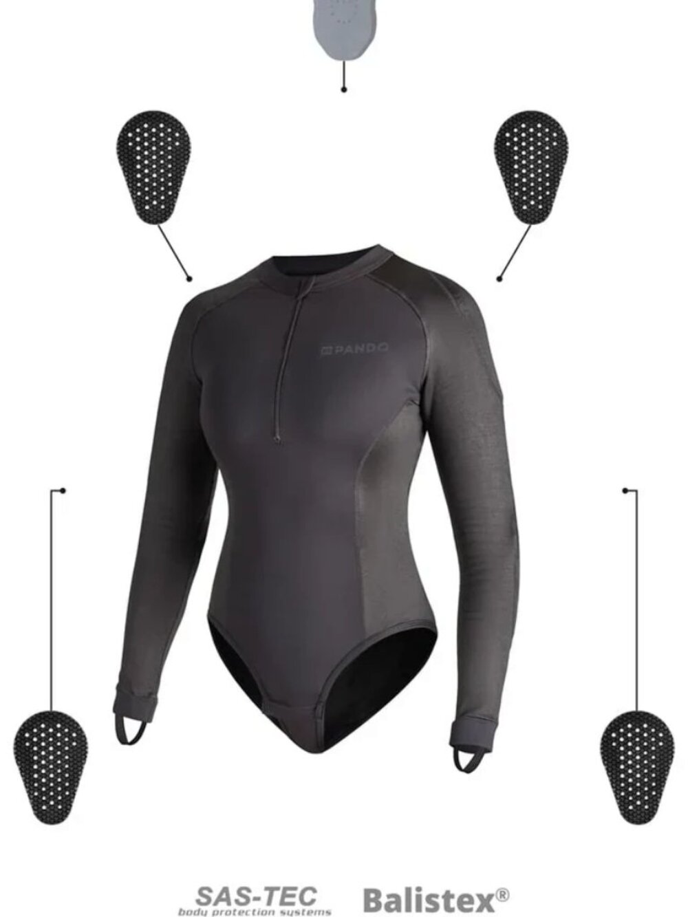 NWT XS PANDO SHELL WW BLACK 02 Protective motorcycle base layer / body - Picture 13 of 14